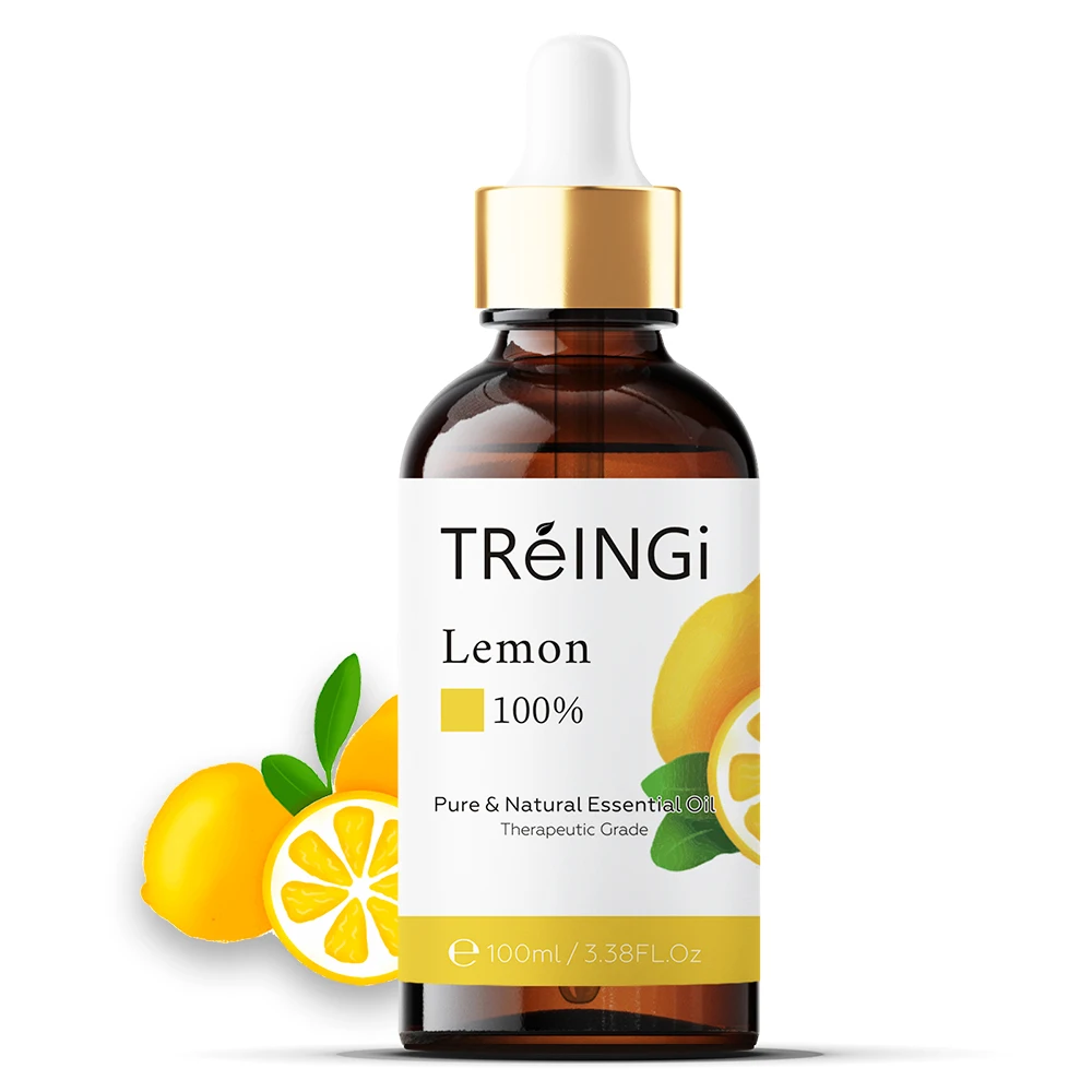 Aceite Esencial de limón Natural puro, difusor de aire fresco, lavanda, naranja,...
