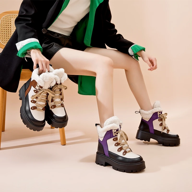 Рисунок 2 - Женские зимние ботинки AIYUQI из натуральной кожи