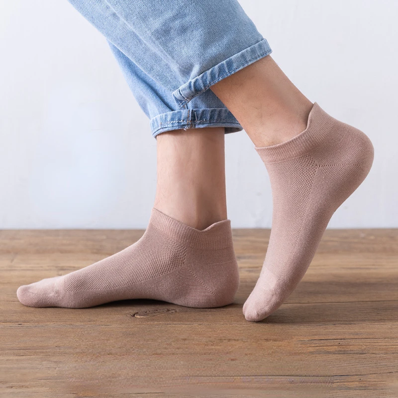 

Man Summer Pure Cotton Deodorant And Sweat Absorbtion Ankle Sock For Casual, Bussiness, Dress
