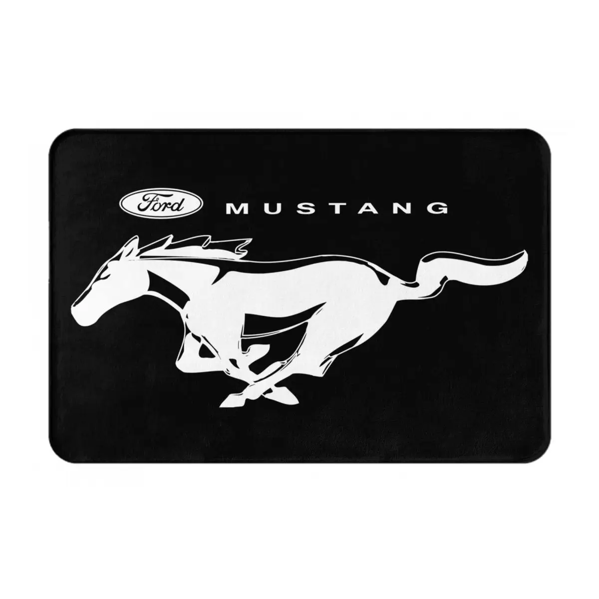 

Ford Mustang Printed Doormat Floor Mat Home Creative Mat Super Soft Absorbent Bathroom Door Mat Door Entrance Mat