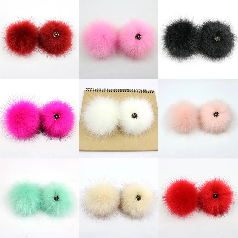 

1Pc Pom-Poms Mink Pompom Fur Balls DIY Pompon for Sewing on Knitted Keychain Scarf Shoes Hats DIY Jewelry Crafts Accessories