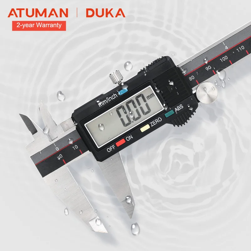

DUKA ATuMan CA2 Digital Vernier Caliper 0.01mm Accuracy High Precision Electric Measuring Tool 150mm 6 inch LCD Digital Screen