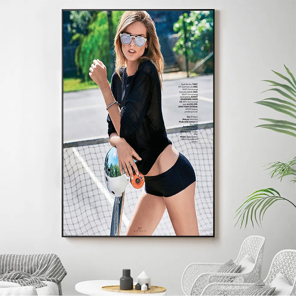 

Silk Cloth Wall Poster Stefani Sober Sexy Model Star Art Home Decoration Gift