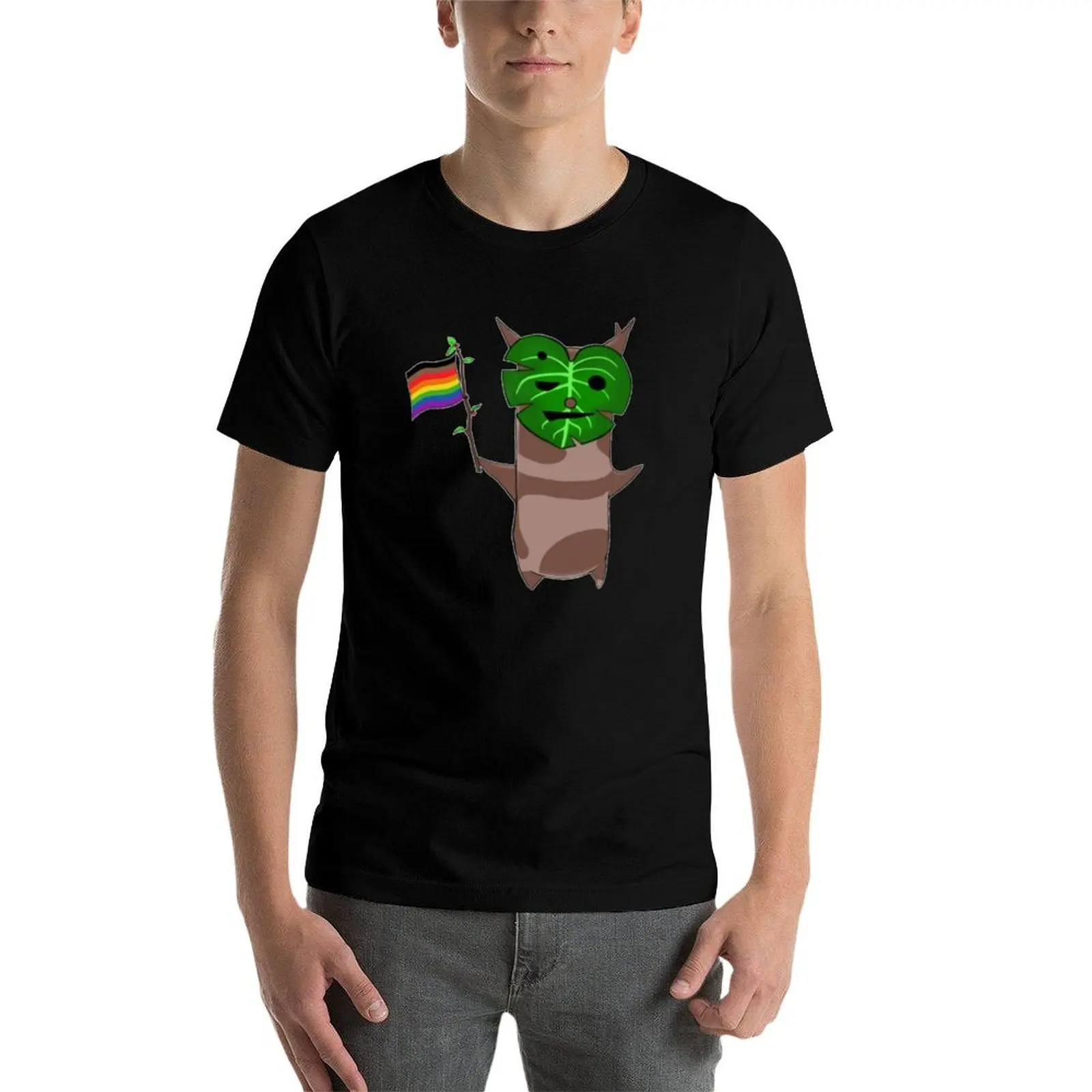 Фото Футболка BOTW Korok Rainbow Pride Flag, стильный топ с короткими рукавами и графическим рисунком №4