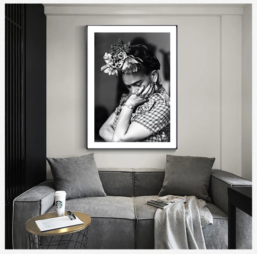 Черно-белая Настенная картина для гостиной современные декоративные картины
