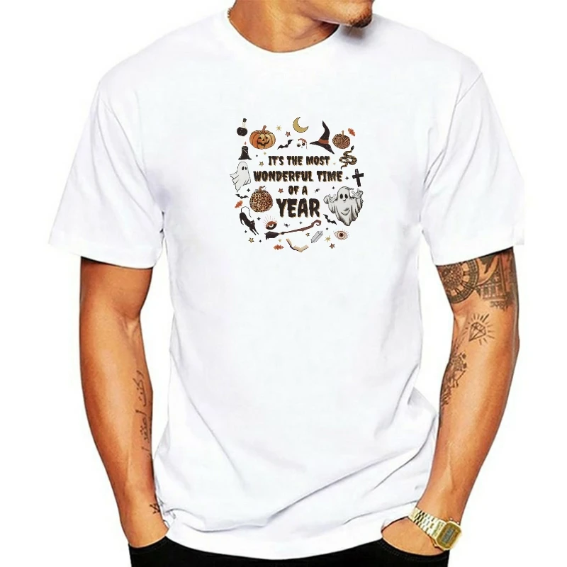 

Halloween Retro Fashion Cute 90s Pumpkin Pattern T-shirt Women's Fashion Women's Casual Short Sleeve Women's Printed T-shirt.