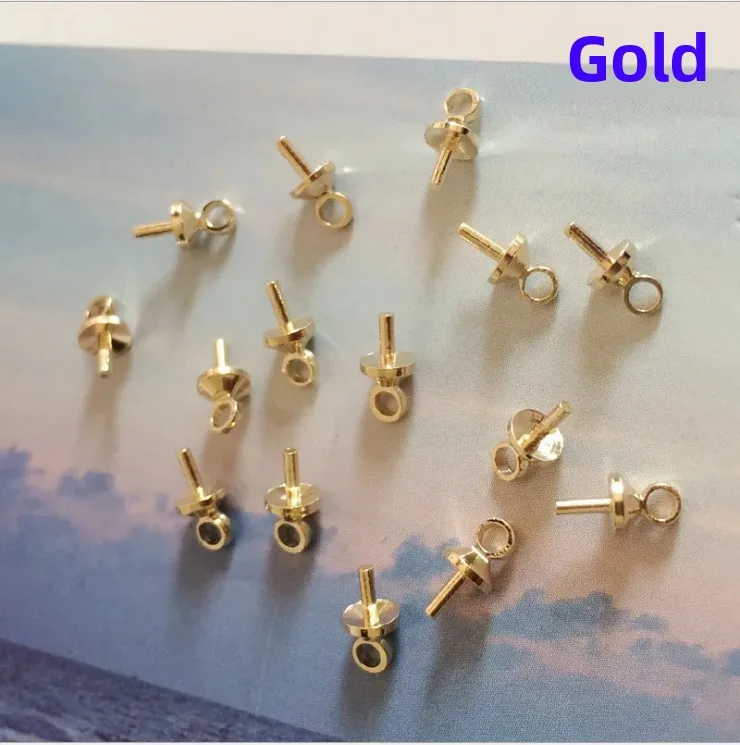 Экологически чистая медная золотая серебряная подвеска с жемчугом застежка