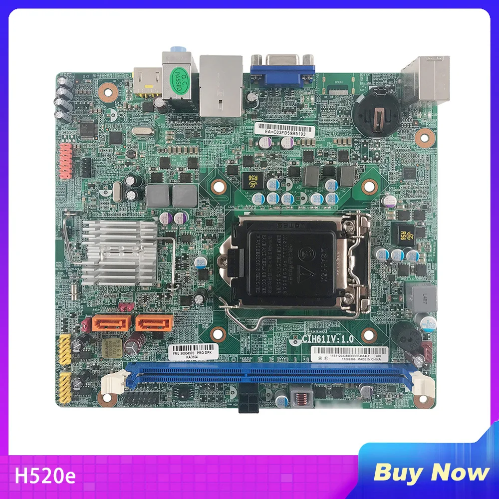 For Lenovo H520e Desktop Motherboard CIH61IV H61 ER202 LGA1155 DDR3 Perfect Test Before Shipment