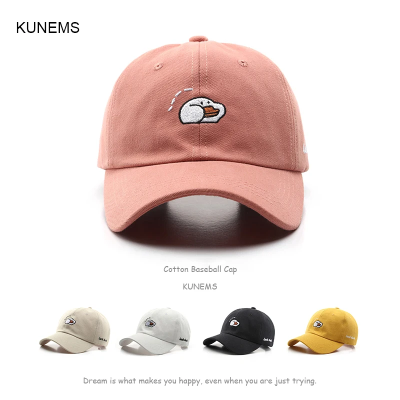 

Модная бейсбольная кепка KUNEMS, бейсболки с вышивкой из мультфильма, летние кепки унисекс с защитой от солнца для улицы