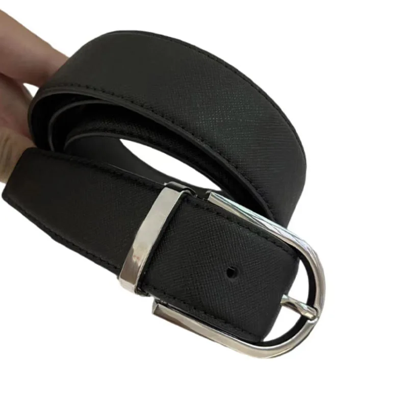 

Men's needle buckle belt, middle-aged and young business casual fashion MB cross pattern belt, 2024 new jeans belt