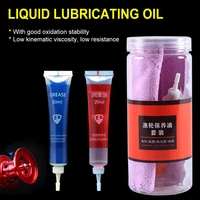 220ml fishing reel lubricant oil with soft towel gear bearing wet dry lubricant grease kit spinning reel shaft gear lube tool