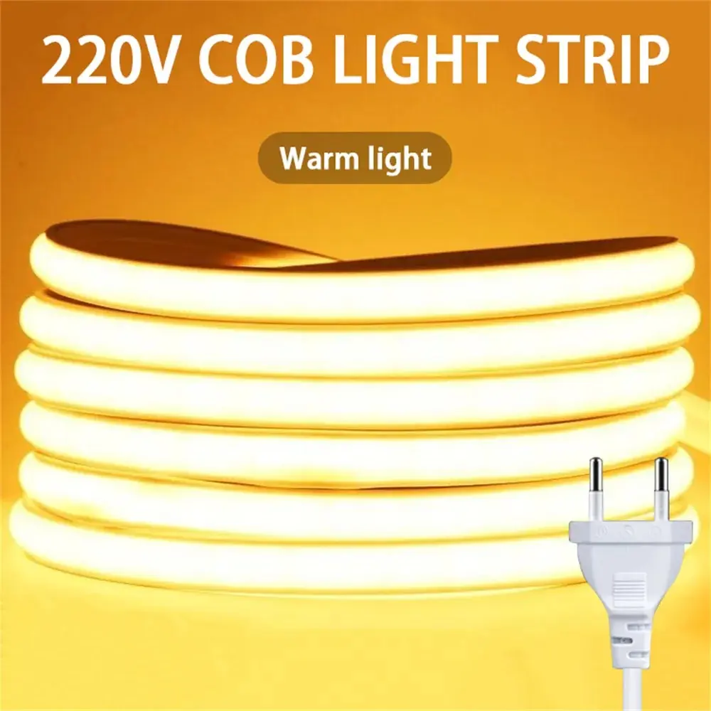 

Mikenoon Светодиодная лента COB 220V для улицы