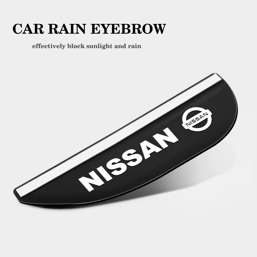 

2pcs Car Rearview Mirror Eyebrow Rain Shade Rainproof Cover Visor Decoration For Nissan Tiida Teana Skyline Juke XTrail Almera