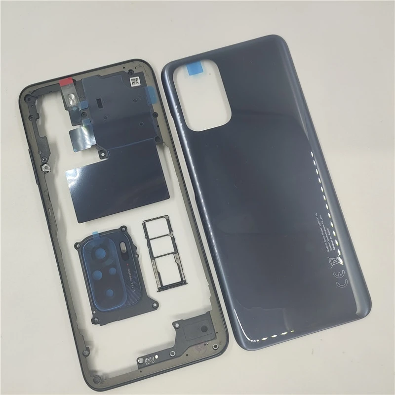 Полный корпус для Xiaomi Redmi Note 10s Note10 4G задняя крышка + средняя рамка кнопка
