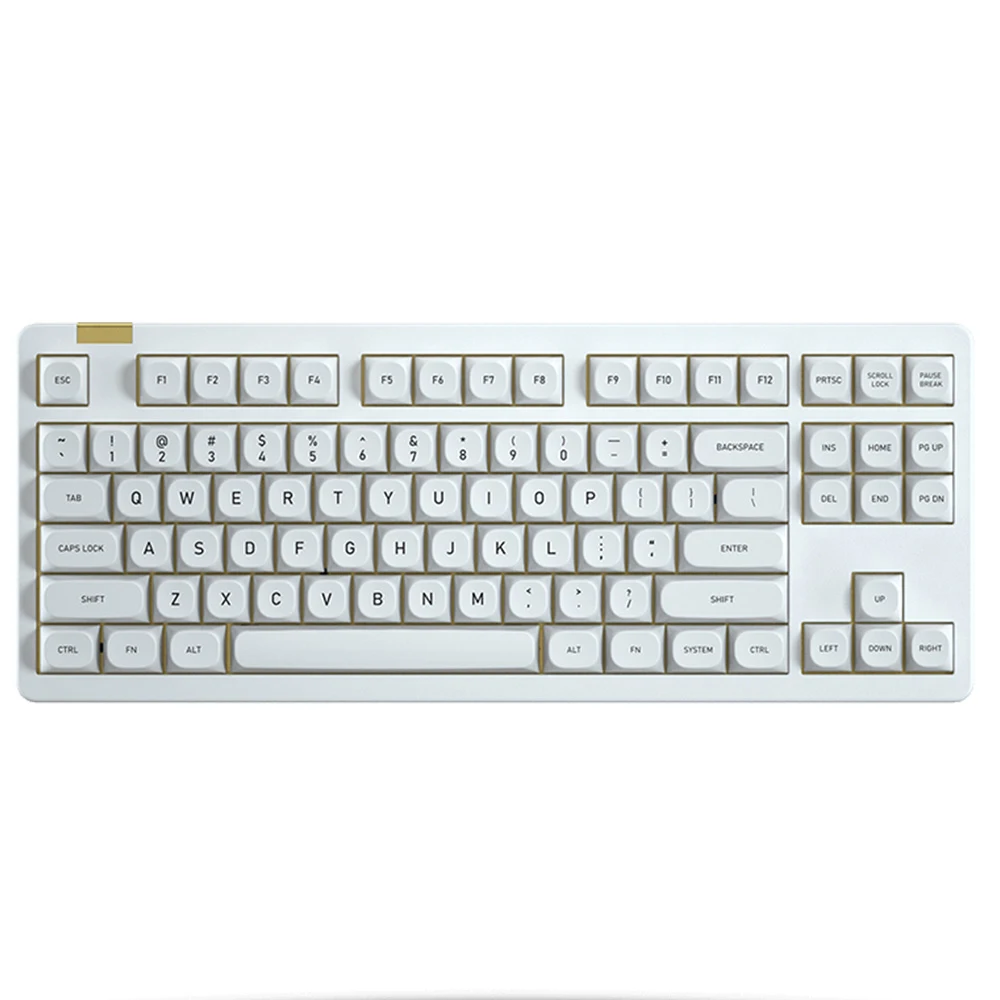 Idobao ID87 Bestype TKL 87 клавиш Алюминиевый CNC Горячая замена южнообразная механическая клавиатура с латунным весом