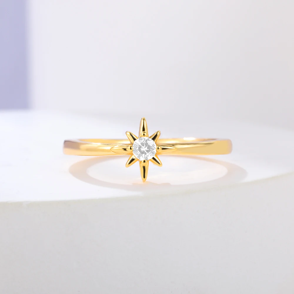 

Beautiful Octagon Cubic Zirconia Adjustable Golden Copper Rings For Women Cute Wedding Exquisite Fashion Jewelry Party Gift