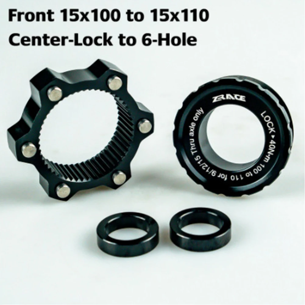 

Bike Disc Brake Centerlock Conversion Fit 12/15 Hub 6 Bolt MTB Road Bicycle Adapter Cycling Accessories