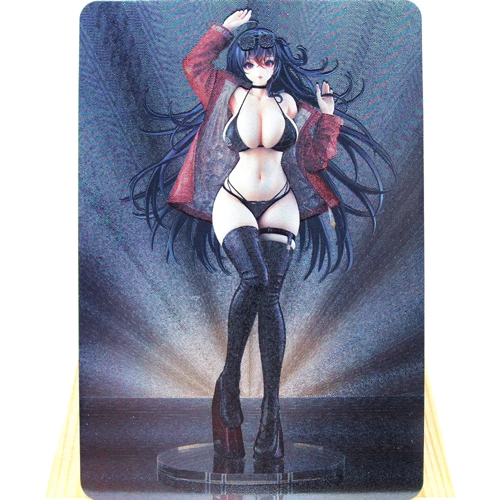 

8 штук/набор, карточки для игры в аниме Flash ACG, карточки ручной работы, милые сексуальные карточки для девочек, любимая игрушка для коллекционеров