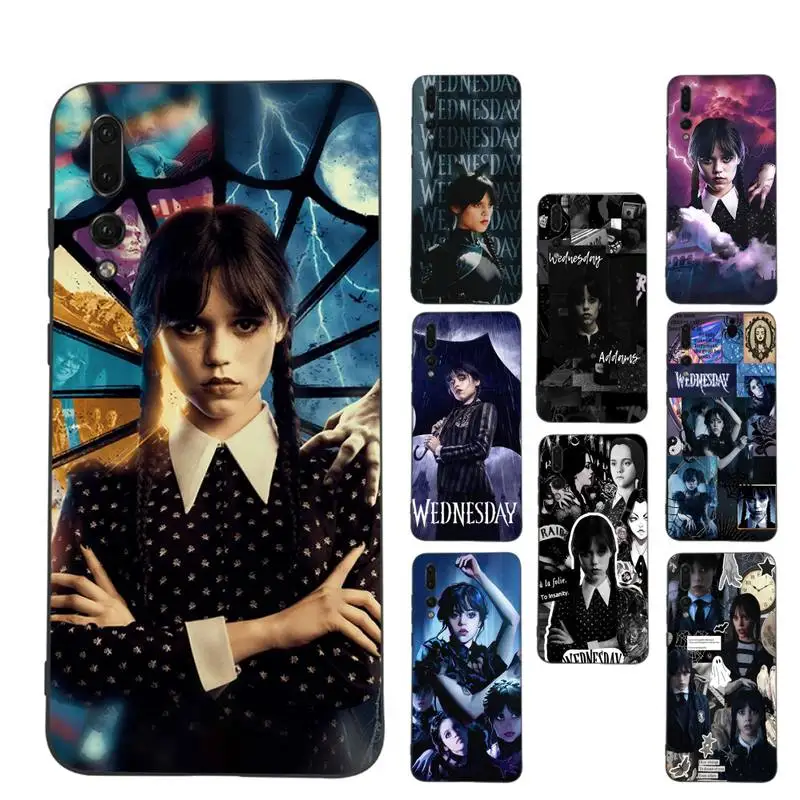 

Wednesday Luxury Phone Case Soft Silicone Case For Huawei P 30lite p30 20pro p40lite P30 Capa