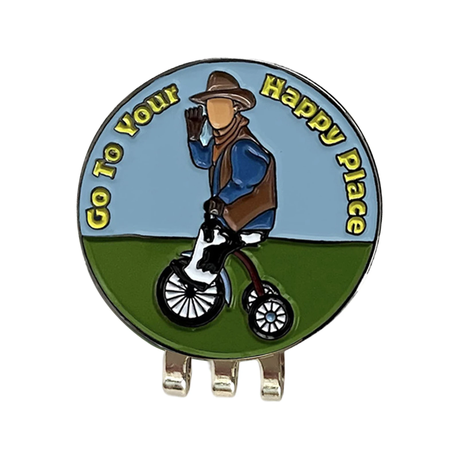Happy Gilmore Exquisite Workmanship Golf Hat Clip Easy To Storage Rustproof Zinc Alloy Bag Hats Father's Day With Magnetic Ball