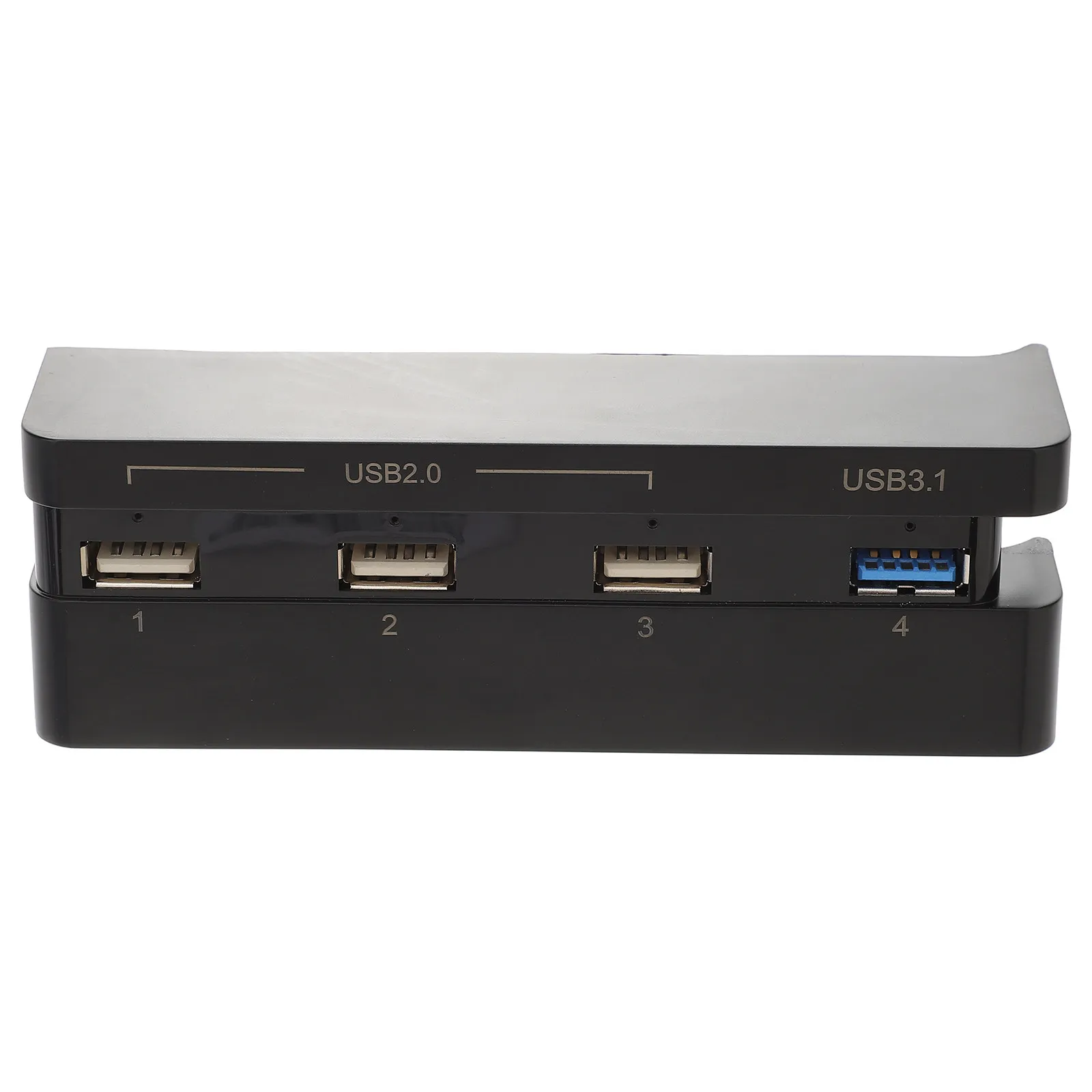 Фото USB-хаб-расширитель для игровых консолей, совместимый с PS4 Slim, ПК, ноутбуками, USB 2.0/3.1, поддержка нескольких устройств, не требует драйверов №1