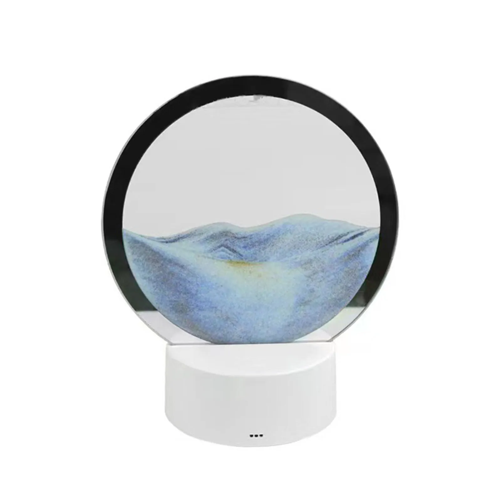 

Движущийся песок художественная настольная лампа сыпучий песок 3D естественный пейзаж Плавная подставка Регулируемая яркость движущиеся п...