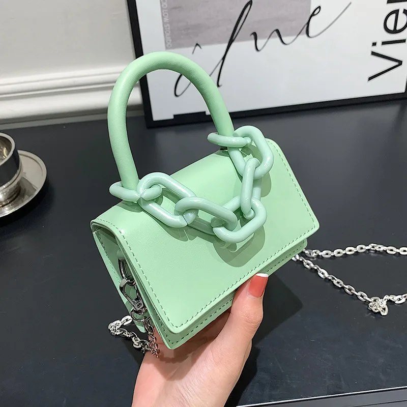 

European and American Popular Mini Women's Bags 2022 Spring and Summer New All-match Messenger Bag Chain Bag Small Square Bag