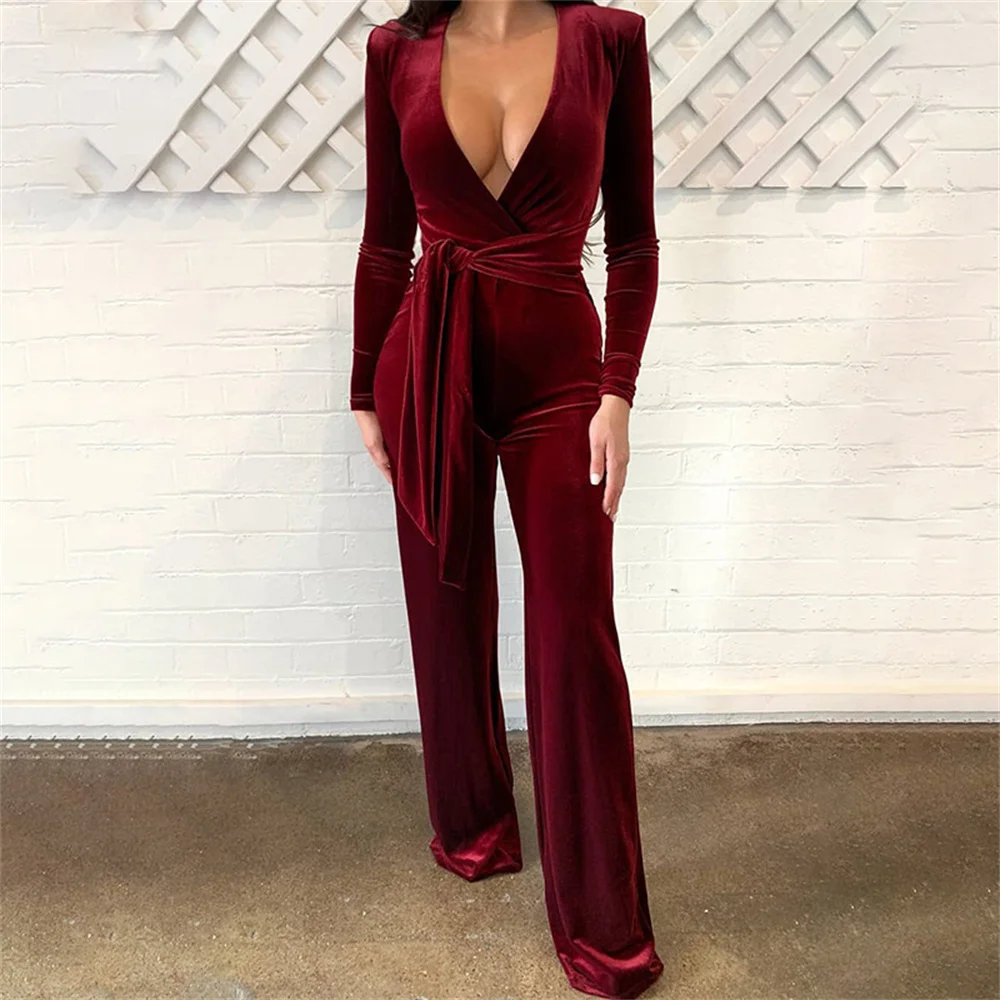

Sylph Streetwear Velvet One-Piece Women Outfits Ladies Bodycon Female Jumpsuit Solid Long Sleeve Fitness Sexy Rompers Jumpsuits