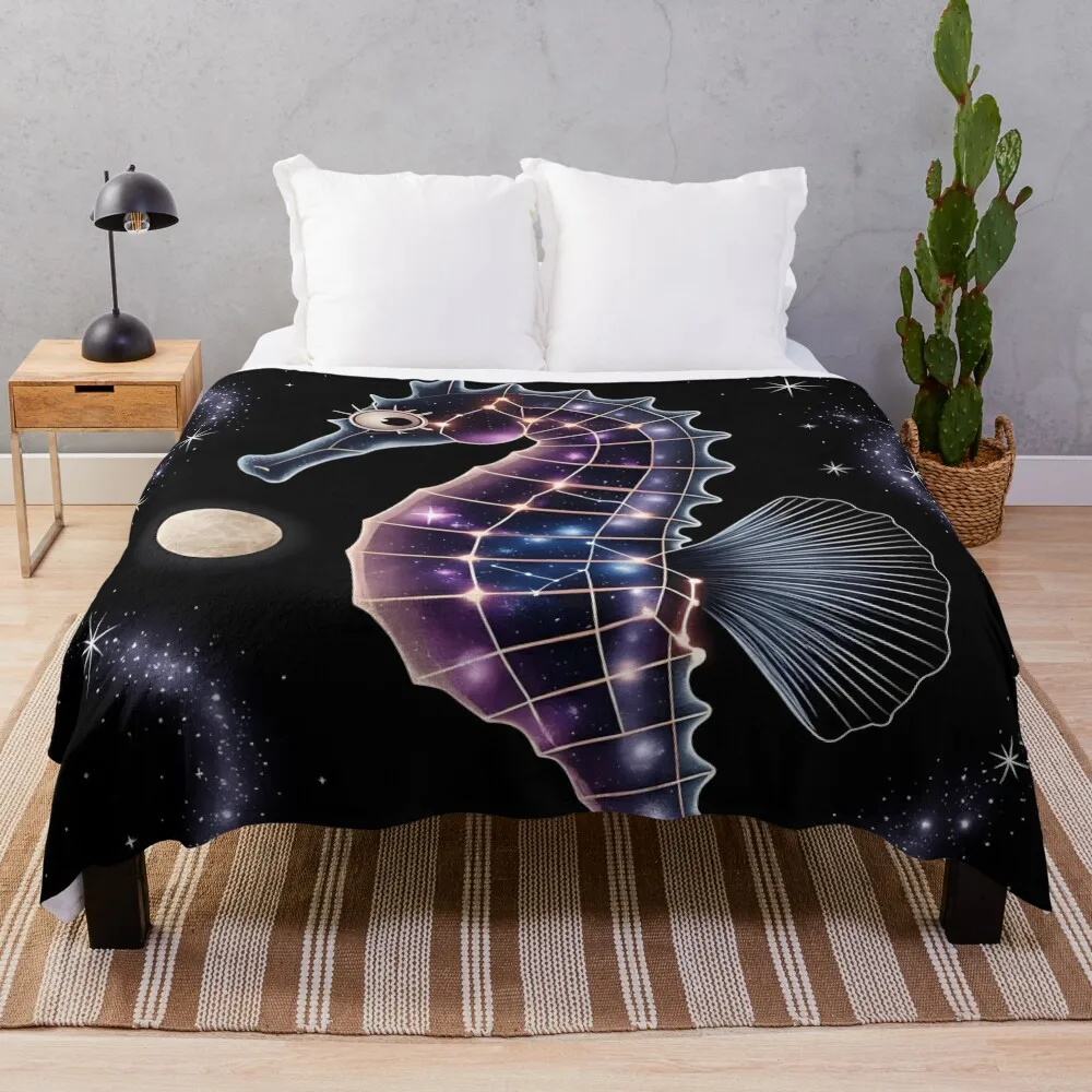 Одеяло с изображением морского конька одеяла для ребенка тонкие декоративного