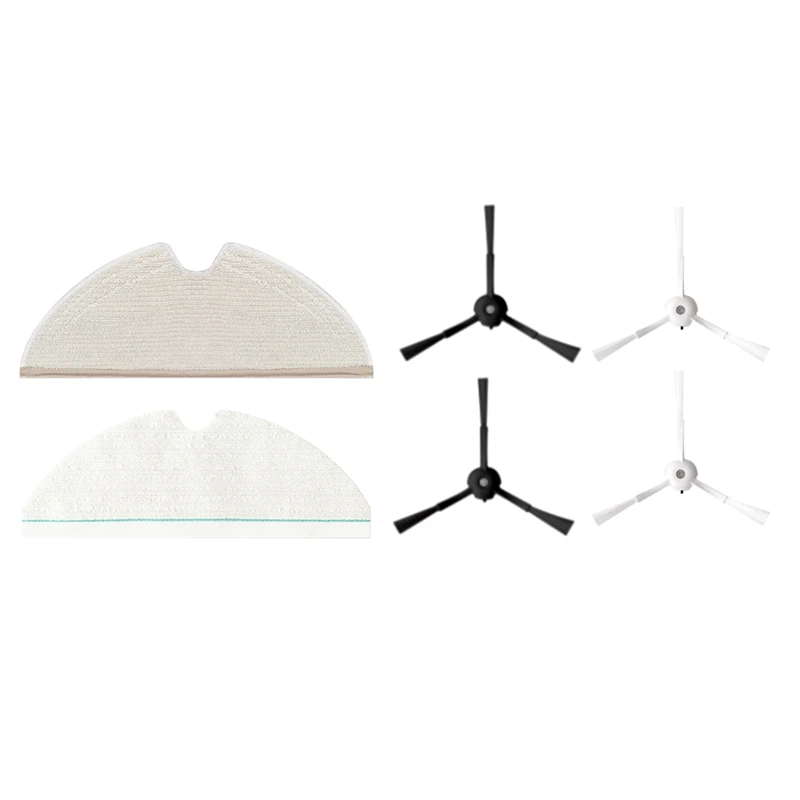 

6PCS Replacement Part For Roborock T8/Q7 Max / Max+ Robot Vacuum Cleaner Accessories Washable Mop Cloth Side Brush