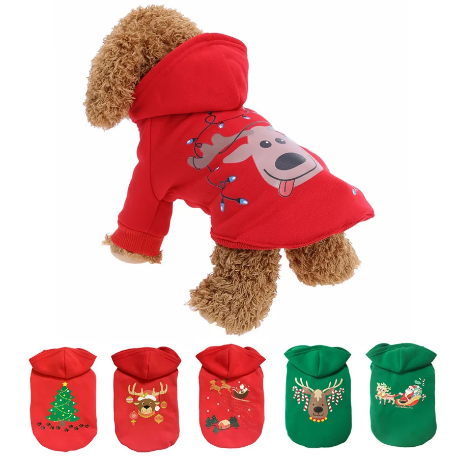 

Christmas Fall and Winter Pet Dog Clothes Teddy Bichon Christmas Jacket Cotton Pet Sweater Dog Clothes Dog Costume Pet Clothes