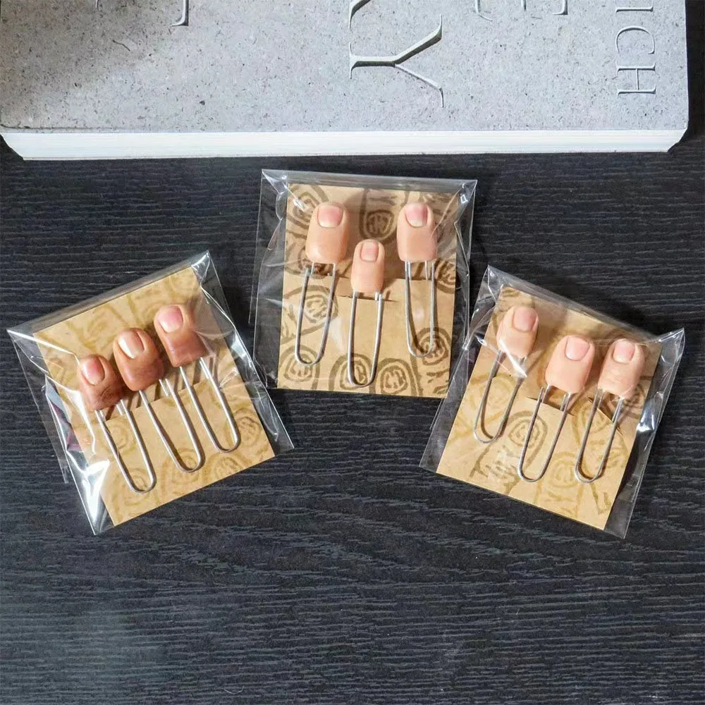 Ужасный скрепбук для пальцев набор закладок Хэллоуина резиновый зажим закладка