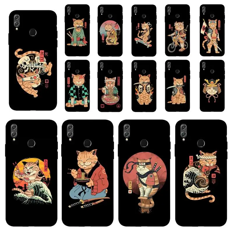 

Japan Cat Phone Case for Huawei Honor 10 i 8X C 5A 20 9 10 30 lite pro Voew 10 20 V30