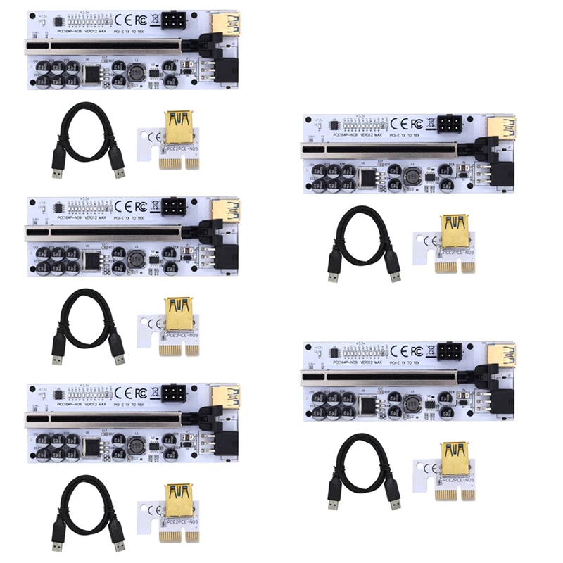

Кабель-переходник VER012 Riser USB 3,0 PCI Express VER012MAX, Райзер для видеокарты X16, Райзер-карта PCI-E для майнинга