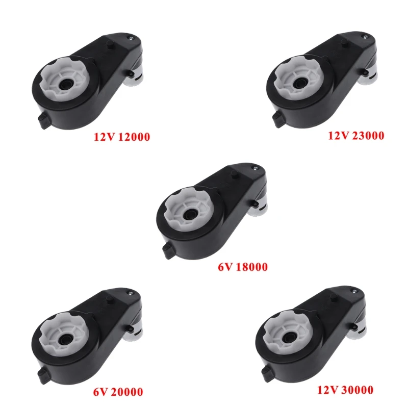 

12000-30000 RPM 6V/12V Electric Motor Gear Box For Kids Ride On Bike Car Toy Y5GB