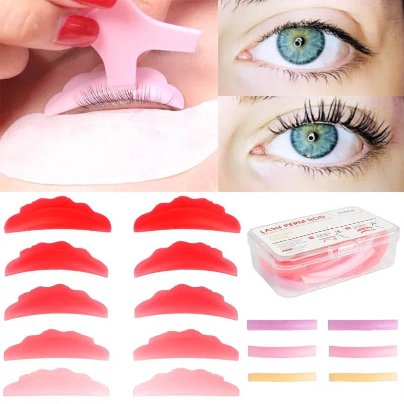 5/8 пар силиконовых ресниц для наращивания искусственных