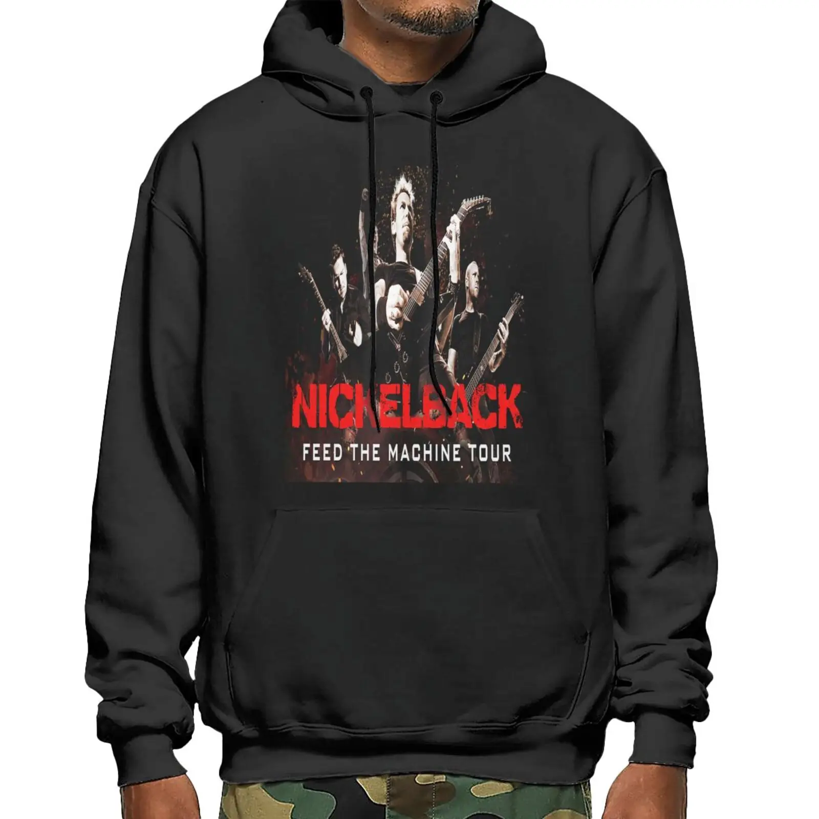 

Nickelback Feed The Machine Tour 2017 Hoodies Fleece Jacket Sweetshirts For Men Men's Sets Hooded Zip-Up Sweater Hooded Zip-Up