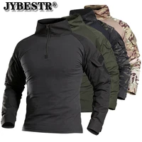 outdoor tactical hiking fishing t shirts military army long sleeve hunting climbing shirt male sport tops asian size m 4xl