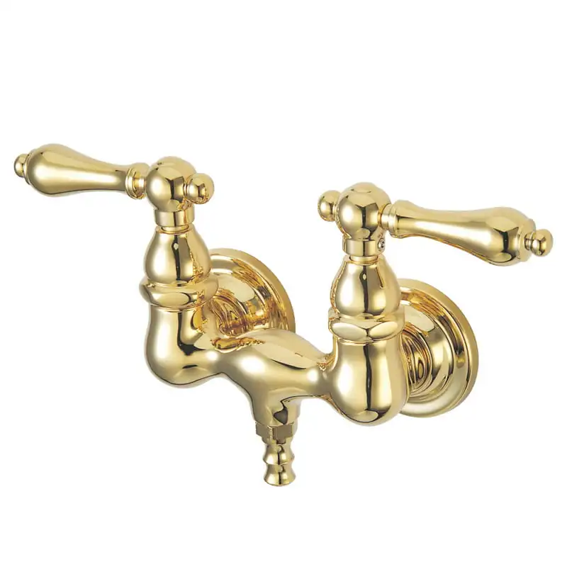 

Vintage 3-3/8-Inch Wall Mount Tub Faucet, Polished Brass