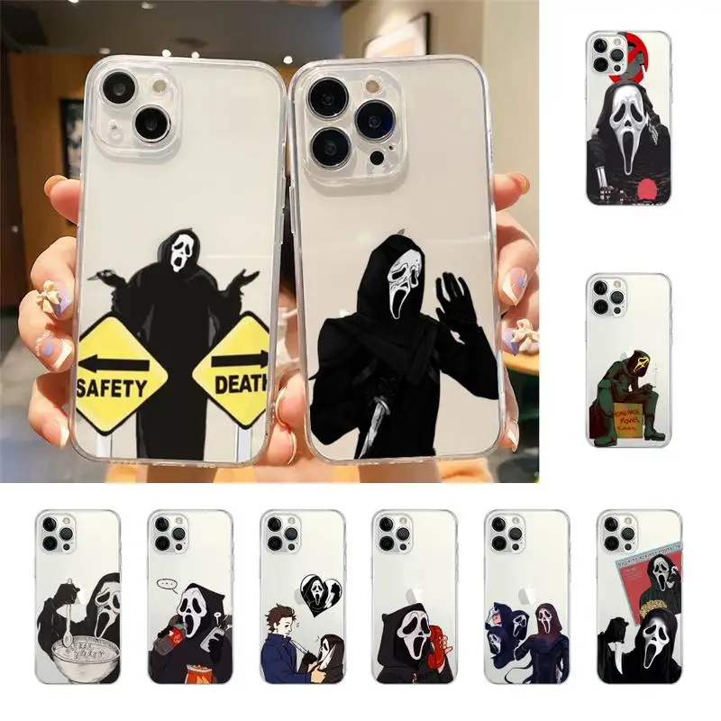

Ghostface Horror Scream Art Phone Case For Iphone 7 8 Plus X Xr Xs 11 12 13 Se2020 Mini Mobile Iphones 14 Pro Max Case