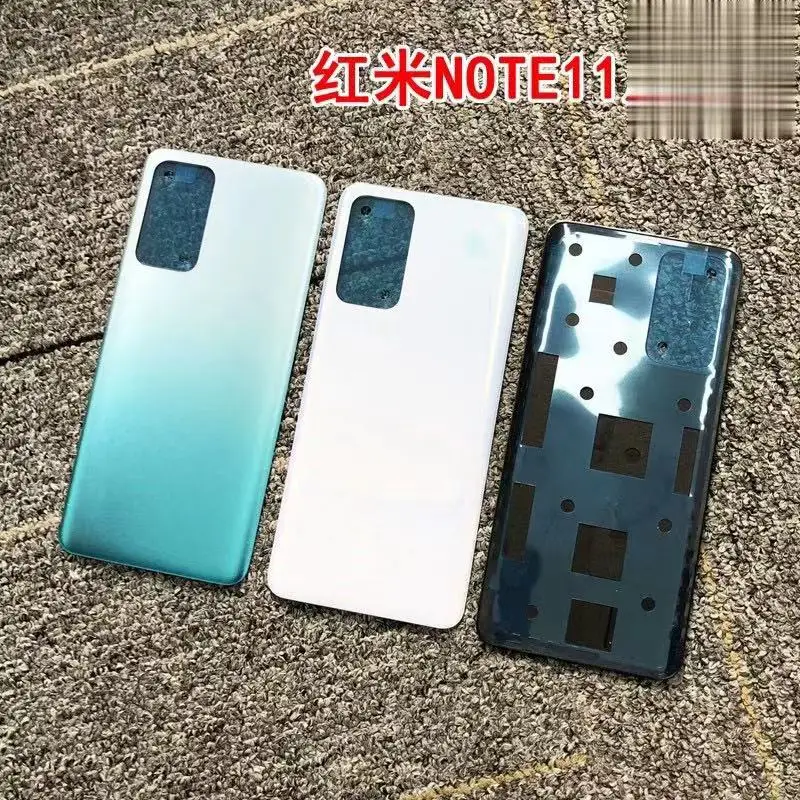 

Крышка батарейного отсека для Xiaomi Redmi Note 11 4G/Φ, задняя панель, корпус для задней двери, чехол для Redmi Note11 4G/Φ с наклейкой на объектив