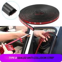 universal type b automobile rubber sealing strip self adhesive rubber strip car door anti collision soundproof strip