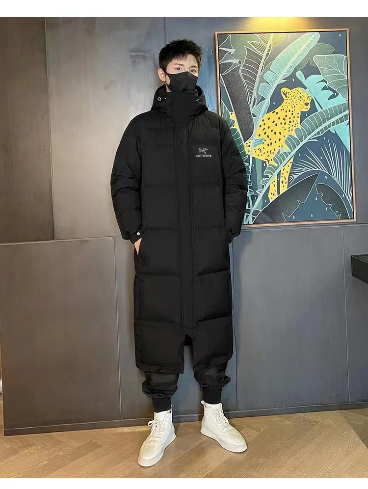 Пуховик ARCTERYX ветрозащитный против пятен морщин Тонкая посадка Зимняя согреться