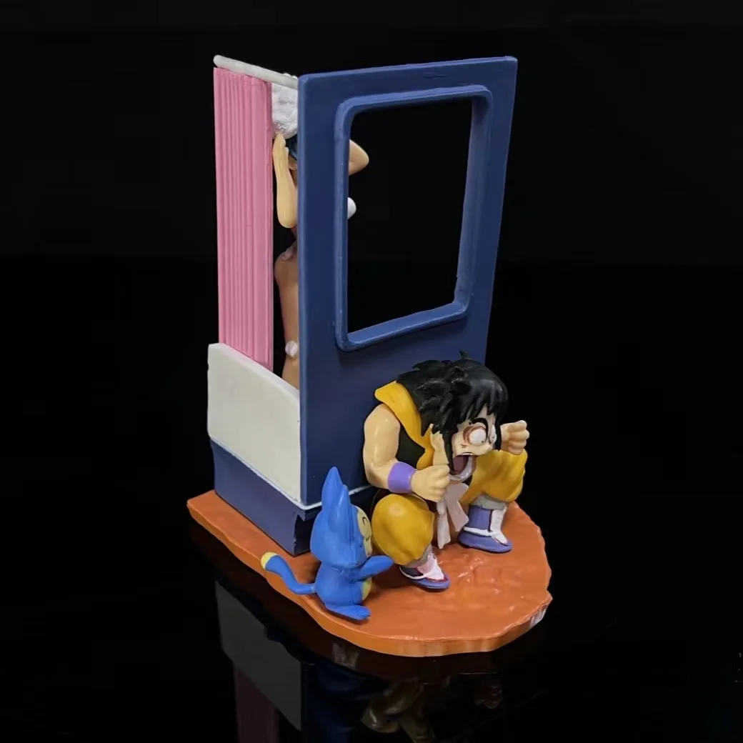 Фото Коллекция аниме-фигурок Dragon Ball, 9 см, модель из ПВХ, Ямча и Бульма, унисекс, Коллекционная игрушка, статуя для фанатов №3