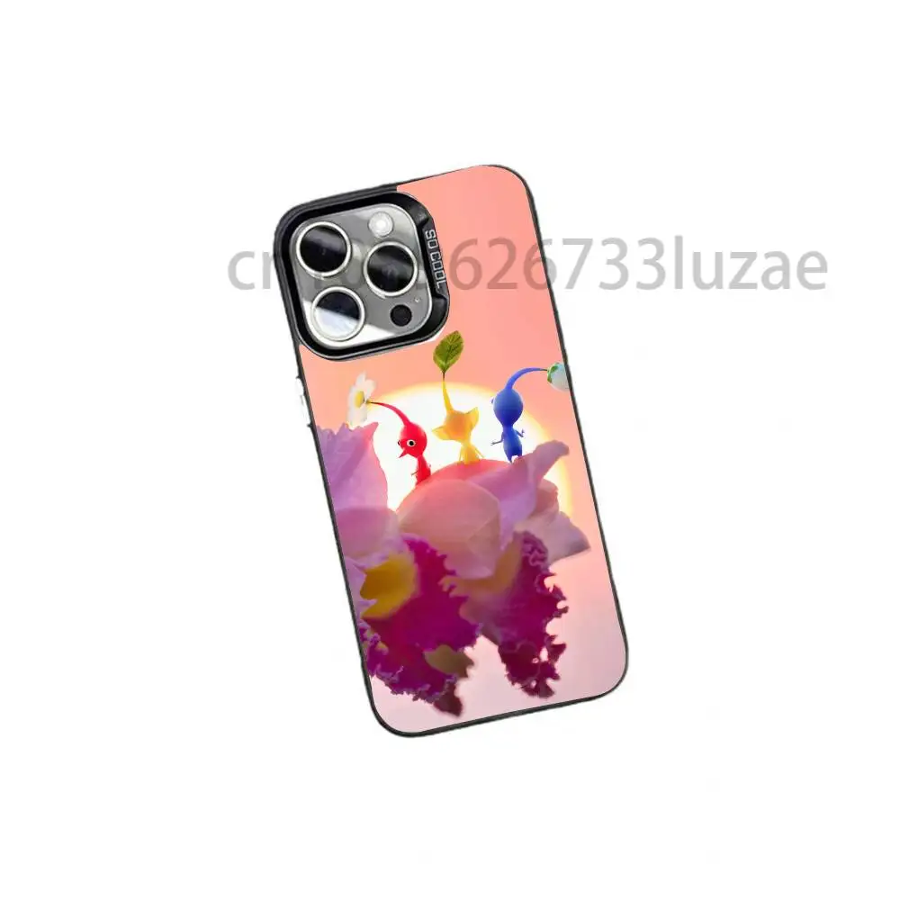 Фото Чехол для телефона P-Pikmin для iPhone 17 16e 16 15 14 13 12 11 mini ProMax Air Plus, большой, противоударный, матовый. №2