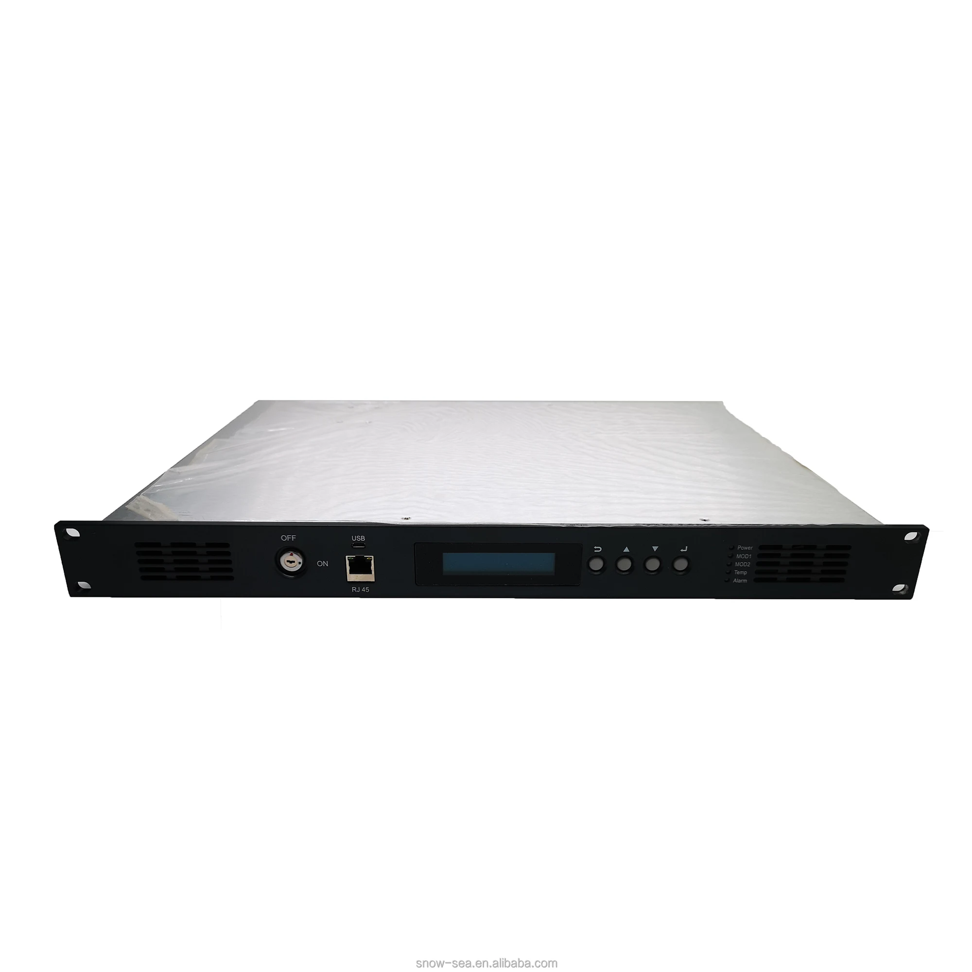 

1550nm 8x19dBm Gain Output CATV EDFA Optical Amplifier with WDM and AGC and Dual Power Supply and Simple Network Management Func
