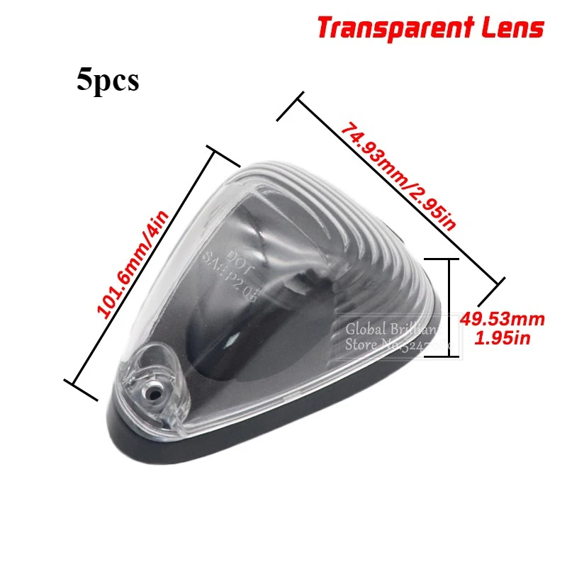 

5 шт. водонепроницаемые светодиодные габаритные огни на крыше кабины, сигнальные огни, верхние габаритные ходовые огни для Ford F250 F350 F450 F550 1999-2016