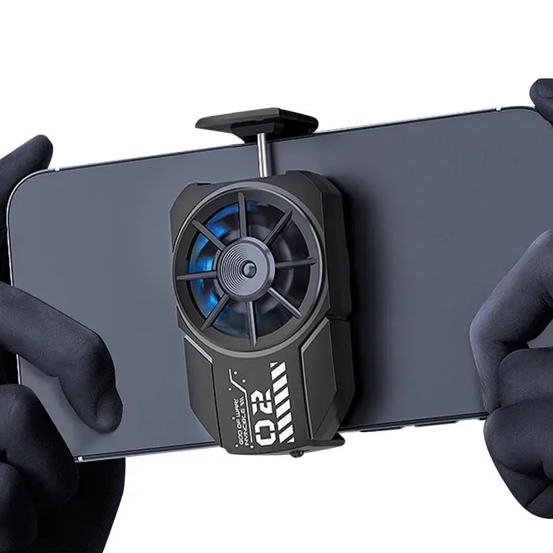 

FL-A2 Cellphone Cooling Case USB-Powered Phone Cooler For Heat Dissipation Fast 9-Blade Fans Cellphone Cooling Case With Blue