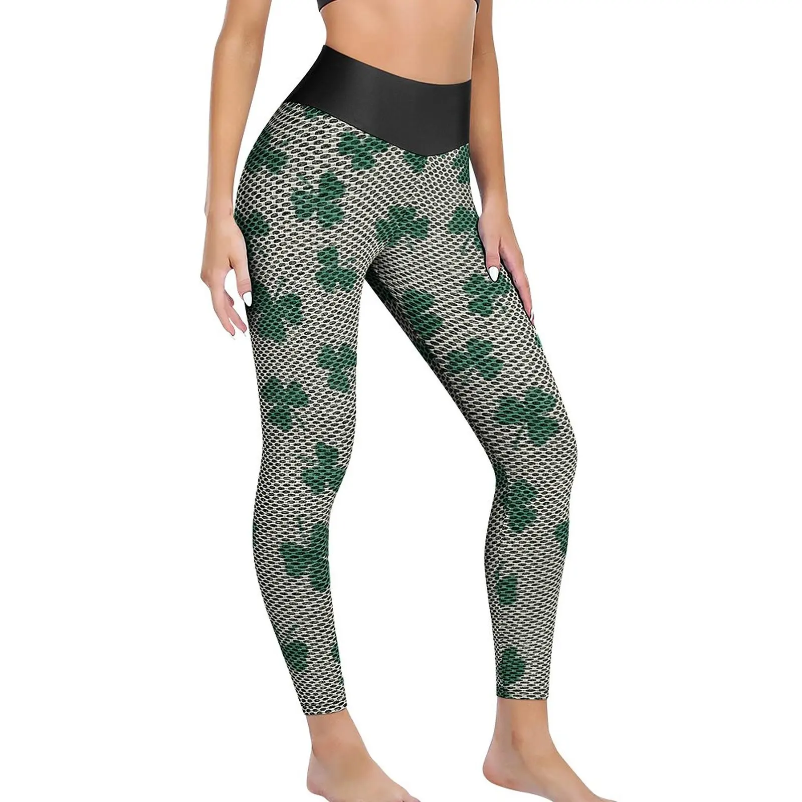 

Dancing Shamrocks Leggings Sexy St Patricks Day Fitness Running Yoga Pants Push Up Seamless Tights Female Kawaii Custom Leggins