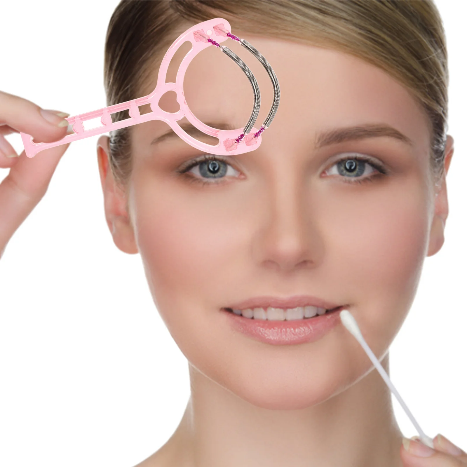 4шт Cera Depilatoria Para Mujer Ролик для удаления волос на лице Зеленый